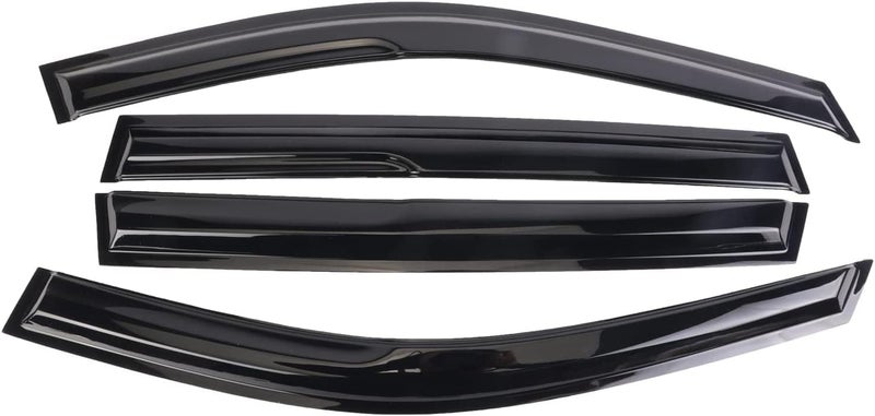 WONSABON Tape-On Window Visors Deflectors Rain Guards 4 Piece Set ‎Compatible with 2006-2012 Toyota Rav4 - Image 2